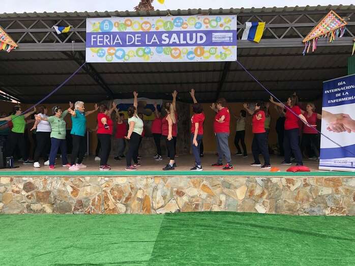 Imagen de archivo de una actividad física para mayores en El Calero / TA